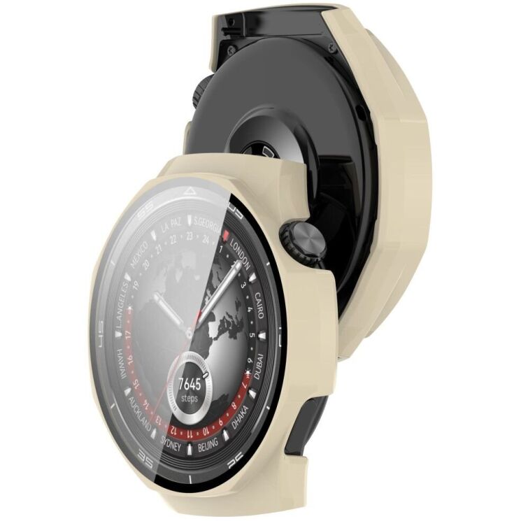 Захисний чохол Deexe Hard Frame для Huawei Watch GT 5 Pro (46mm) - Ivory White: фото 6 з 7