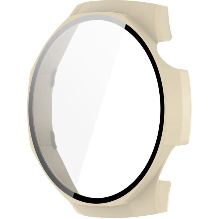 Захисний чохол Deexe Hard Frame для Huawei Watch GT 5 Pro (46mm) - Ivory White: фото 2 з 7