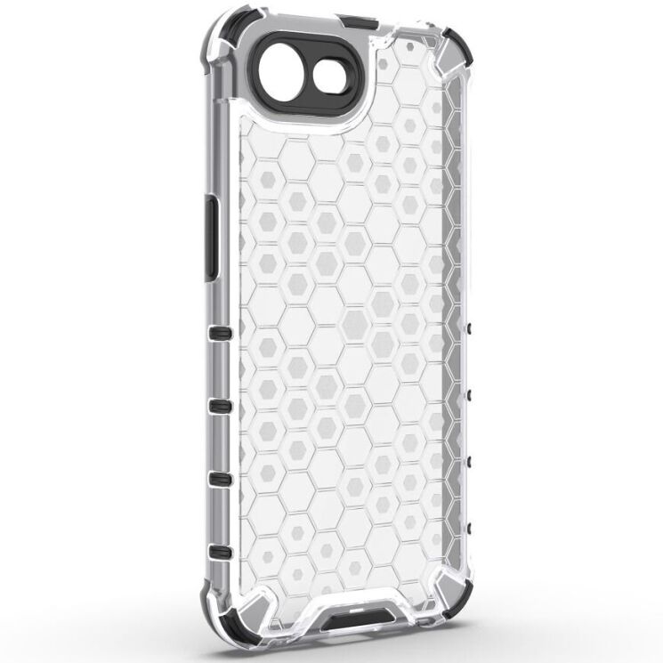 Защитный чехол Deexe Honeycomb Series для Apple iPhone 16e - Grey: фото 4 из 9
