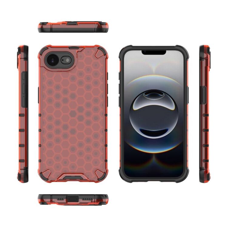 Защитный чехол Deexe Honeycomb Series для Apple iPhone 16e - Grey: фото 9 из 9