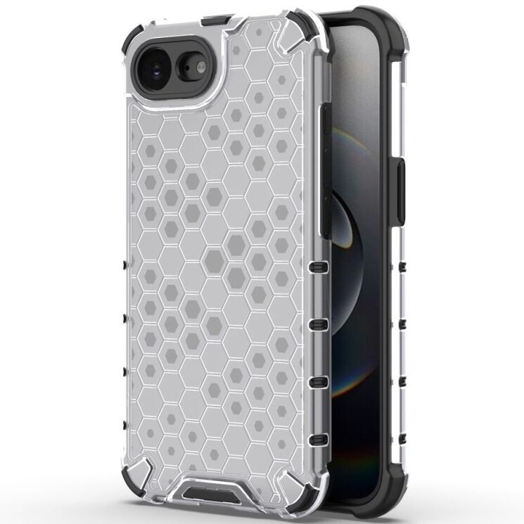 Защитный чехол Deexe Honeycomb Series для Apple iPhone 16e - Grey: фото 1 из 9