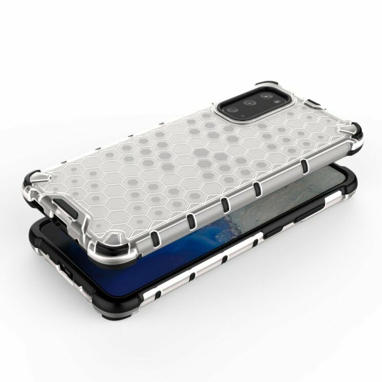Защитный чехол Deexe Honeycomb Series для Samsung Galaxy S20 (G980) - White: фото 3 из 13