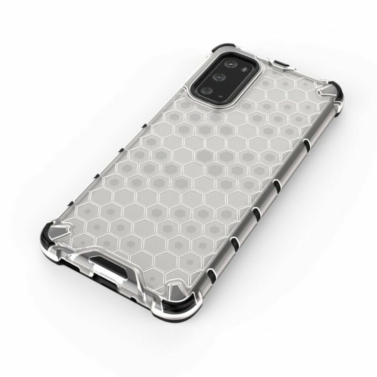 Защитный чехол Deexe Honeycomb Series для Samsung Galaxy S20 (G980) - White: фото 4 из 13