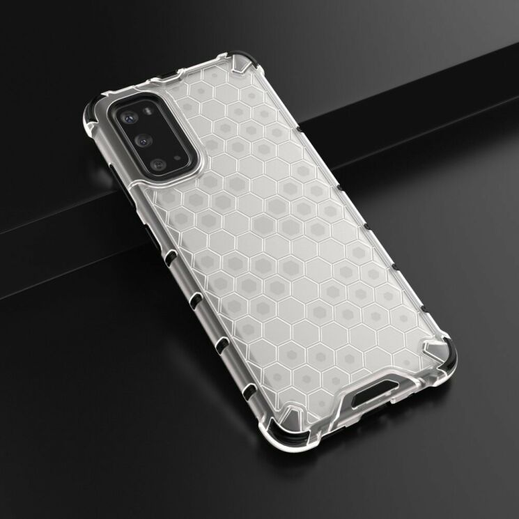 Защитный чехол Deexe Honeycomb Series для Samsung Galaxy S20 (G980) - White: фото 13 из 13