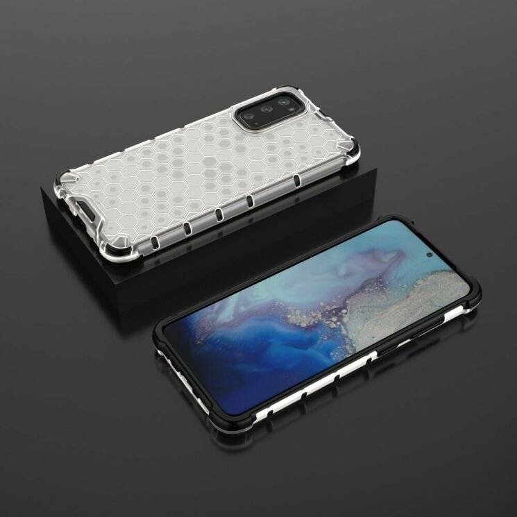 Защитный чехол Deexe Honeycomb Series для Samsung Galaxy S20 (G980) - White: фото 12 из 13