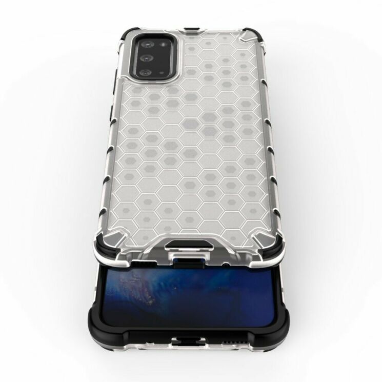 Защитный чехол Deexe Honeycomb Series для Samsung Galaxy S20 (G980) - White: фото 8 из 13