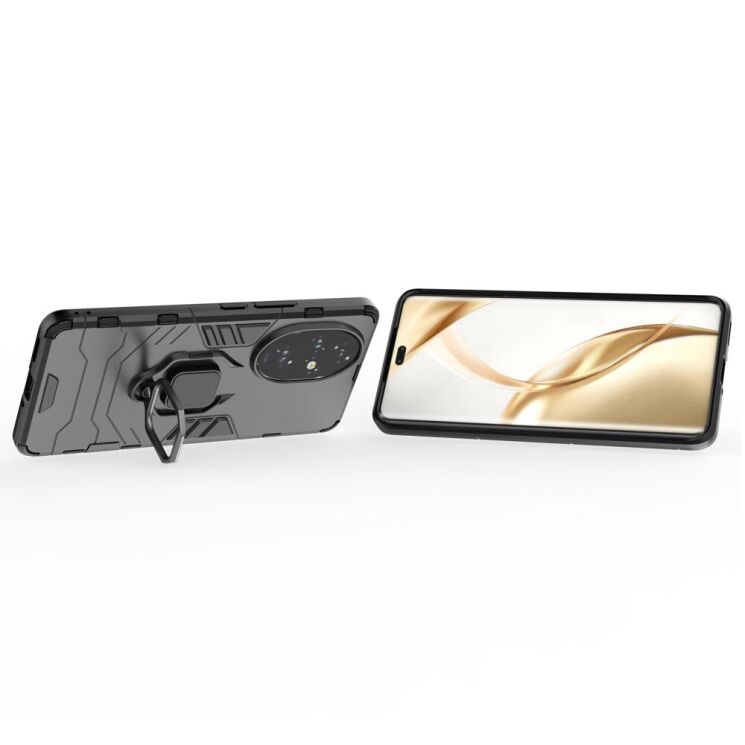 Защитный чехол Deexe Hybrid Case для Honor 200 Pro - Black: фото 3 из 6