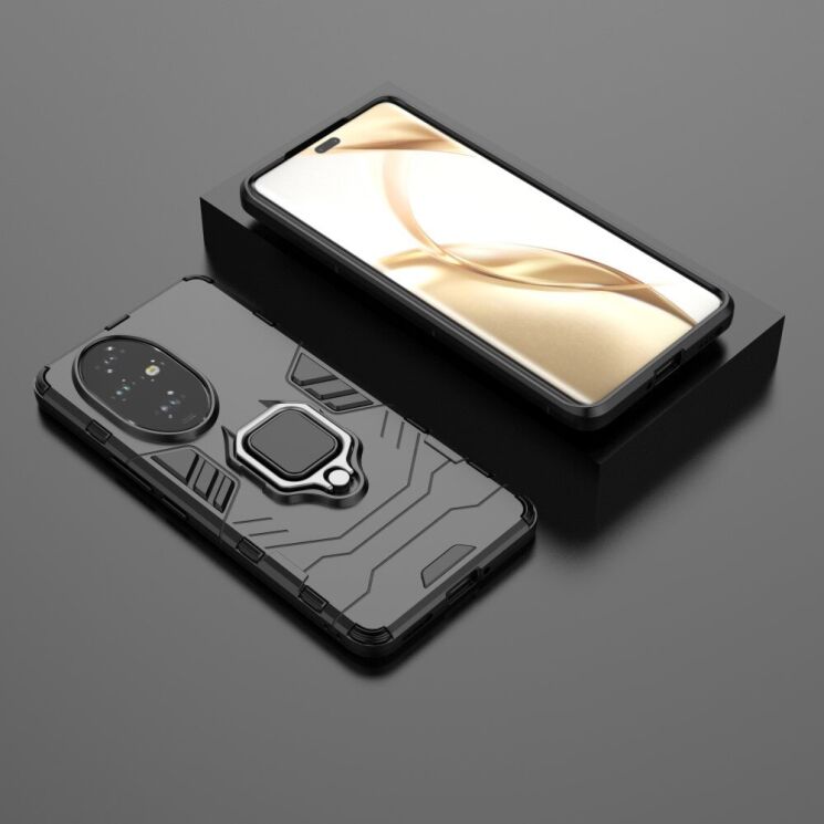 Защитный чехол Deexe Hybrid Case для Honor 200 Pro - Black: фото 4 из 6