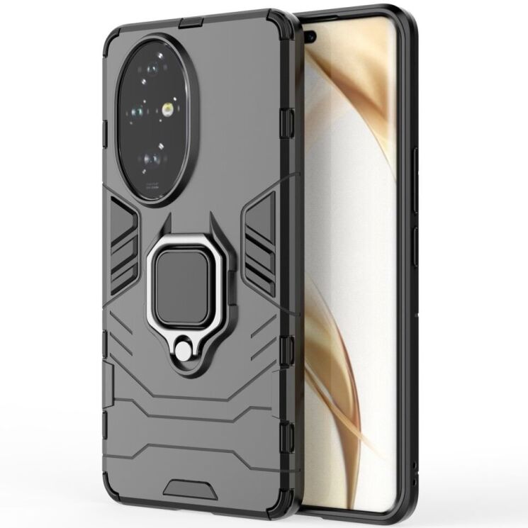 Защитный чехол Deexe Hybrid Case для Honor 200 Pro - Black: фото 2 из 6