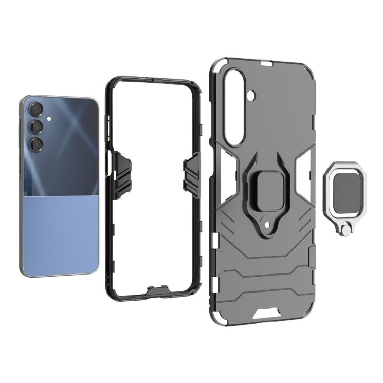Защитный чехол Deexe Hybrid Case для Samsung Galaxy A16 (A165) - Black: фото 5 из 6