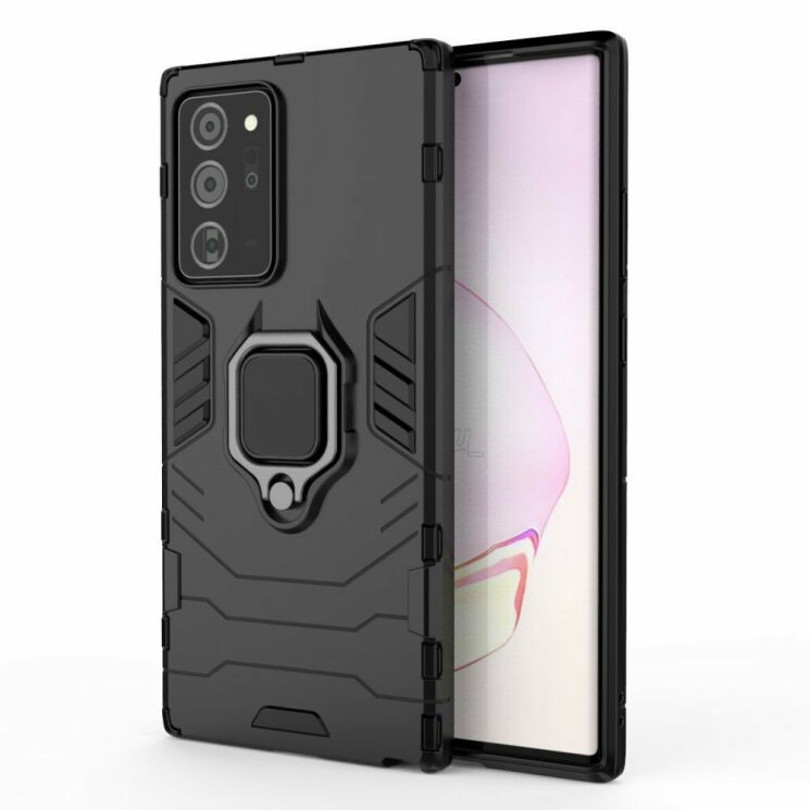 Защитный чехол Deexe Hybrid Case для Samsung Galaxy Note 20 Ultra (N985) - Black: фото 2 из 11