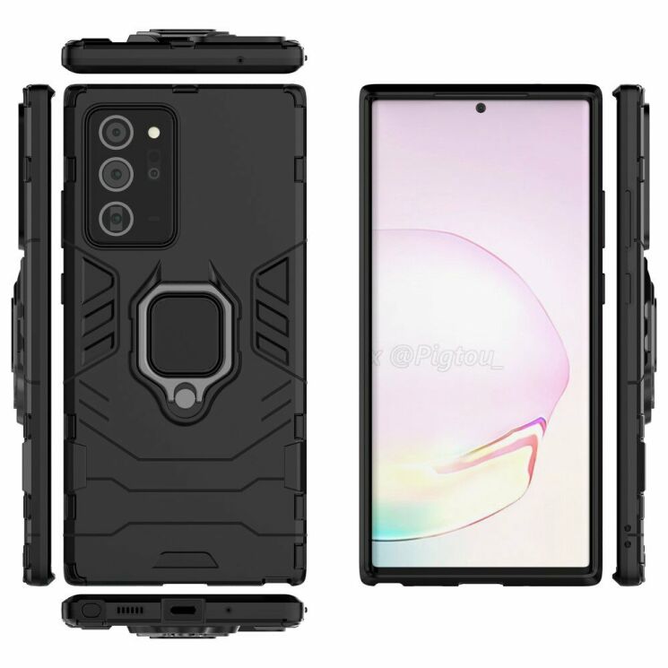 Защитный чехол Deexe Hybrid Case для Samsung Galaxy Note 20 Ultra (N985) - Black: фото 5 из 11