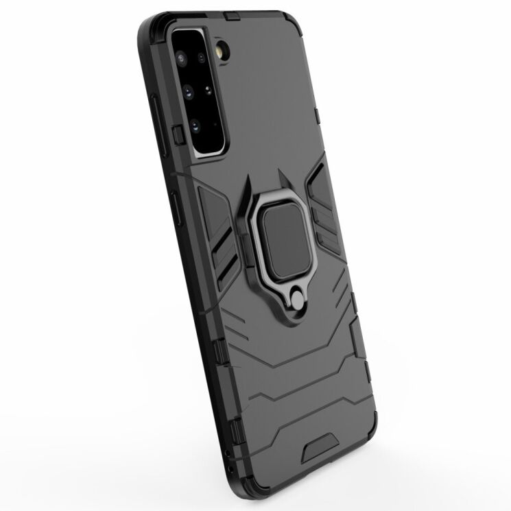 Защитный чехол Deexe Hybrid Case для Samsung Galaxy S21 Plus - Black: фото 4 из 11