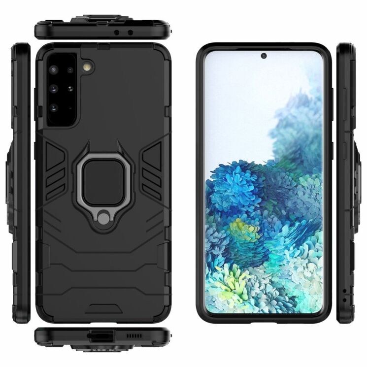 Защитный чехол Deexe Hybrid Case для Samsung Galaxy S21 Plus - Black: фото 6 из 11