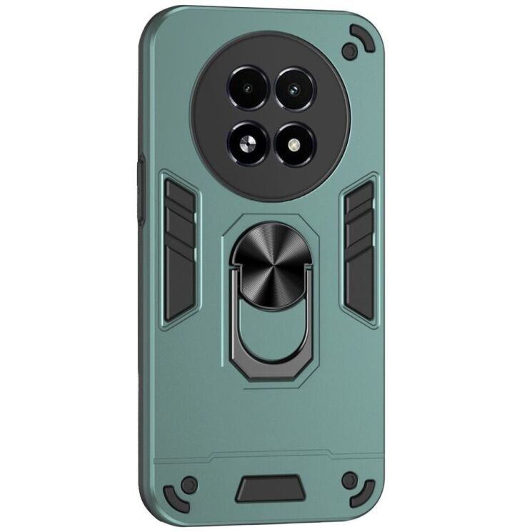 Защитный чехол Deexe Hybrid Shell для Realme 13 5G - Green: фото 1 из 7