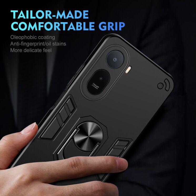Захисний чохол Deexe Hybrid Shell для Xiaomi Redmi A7 Pro - Blue: фото 5 з 7