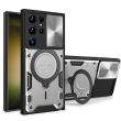 Защитный чехол Deexe Magnetic Space для Samsung Galaxy S22 Ultra (S908) - Silver (298441S)