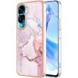 Защитный чехол Deexe Marble Style для Honor 90 Lite - Rose Gold (347321RG)