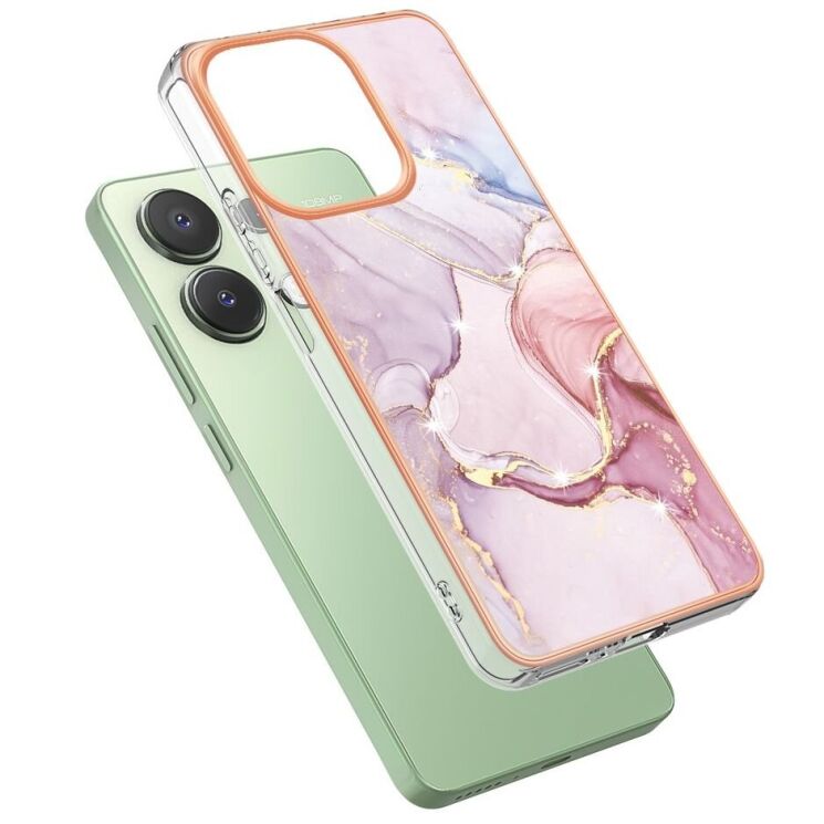 Защитный чехол Deexe Marble Style для Xiaomi Redmi Note 13 - Rose Gold: фото 2 из 6