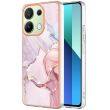 Защитный чехол Deexe Marble Style для Xiaomi Redmi Note 13 - Rose Gold (345965RG)