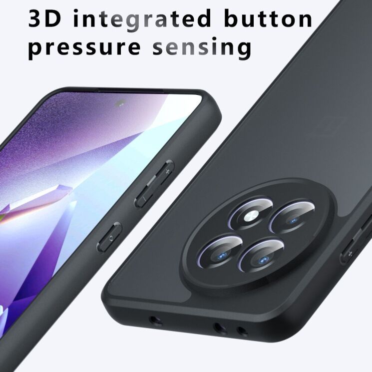 Захисний чохол Deexe Matte Skin для OnePlus 13R / Ace 5 / Ace 5 Pro - Black: фото 10 з 12