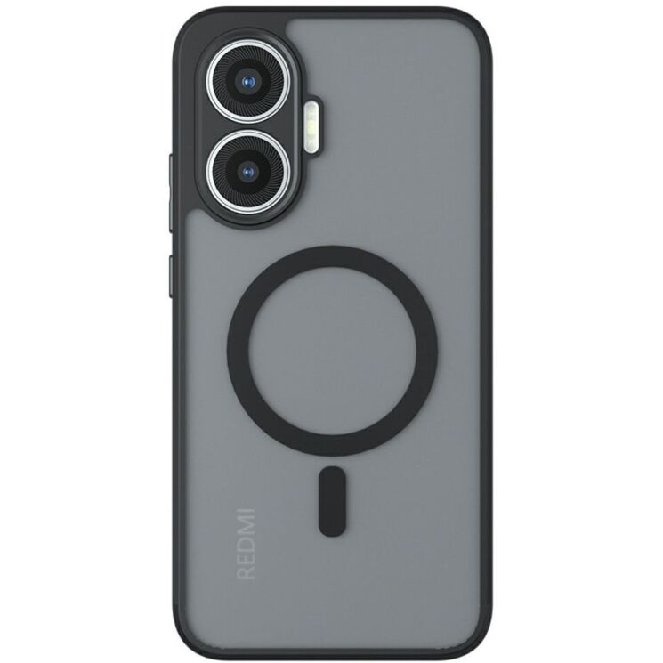 Защитный чехол Deexe Matte Skin with MagSafe для Xiaomi Poco F7 - Black: фото 2 из 21