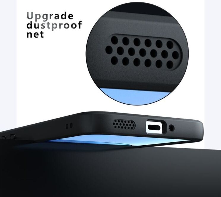 Защитный чехол Deexe Matte Skin with MagSafe для Xiaomi Poco F7 - Black: фото 14 из 21