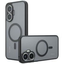 Защитный чехол Deexe Matte Skin with MagSafe для Xiaomi Poco F7 - Black: фото 1 из 21