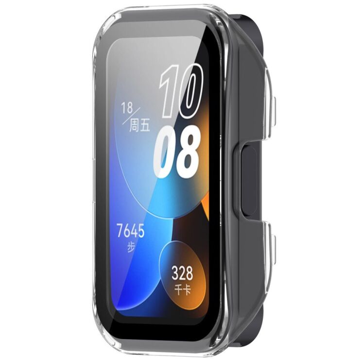 Захисний чохол Deexe Protective Frame для Huawei Band 8 / 9 - Transparent White: фото 4 з 8
