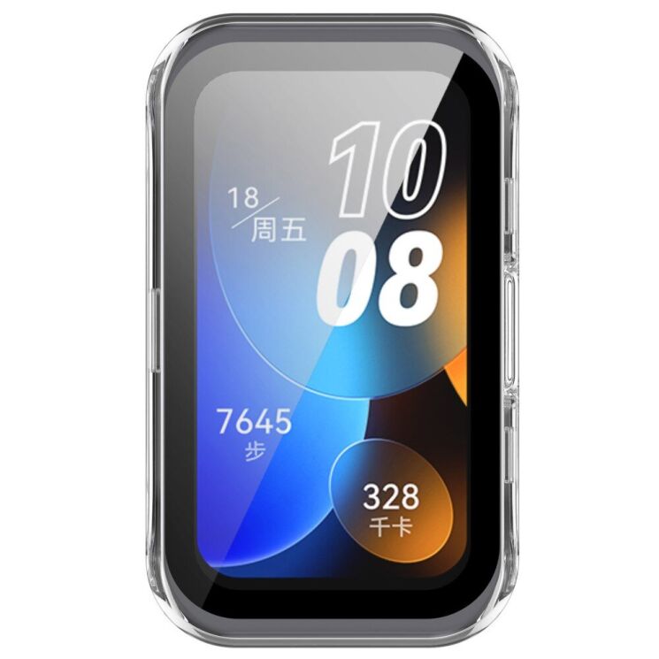 Захисний чохол Deexe Protective Frame для Huawei Band 8 / 9 - Transparent White: фото 5 з 8