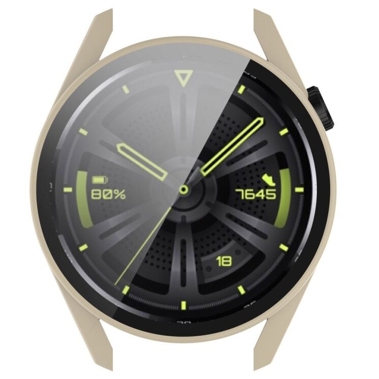 Защитный чехол Deexe Protective Frame для Huawei Watch GT 3 (46mm) - Ivory: фото 6 из 8