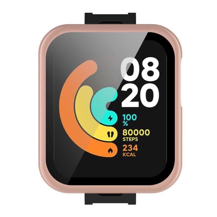 Захисний чохол Deexe Silicone Frame для Xiaomi Mi Watch Lite - Pink: фото 3 з 9