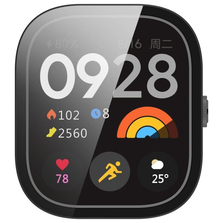 Защитный чехол Deexe Protective Frame для Xiaomi Redmi Watch 4 - Black: фото 6 из 8