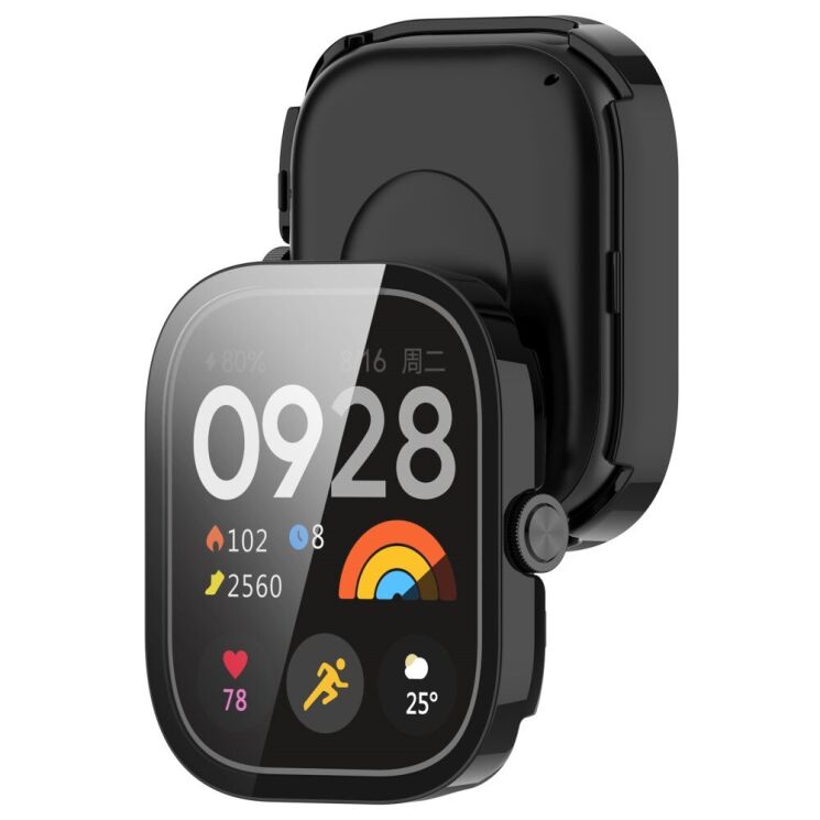 Защитный чехол Deexe Protective Frame для Xiaomi Redmi Watch 4 - Black: фото 7 из 8