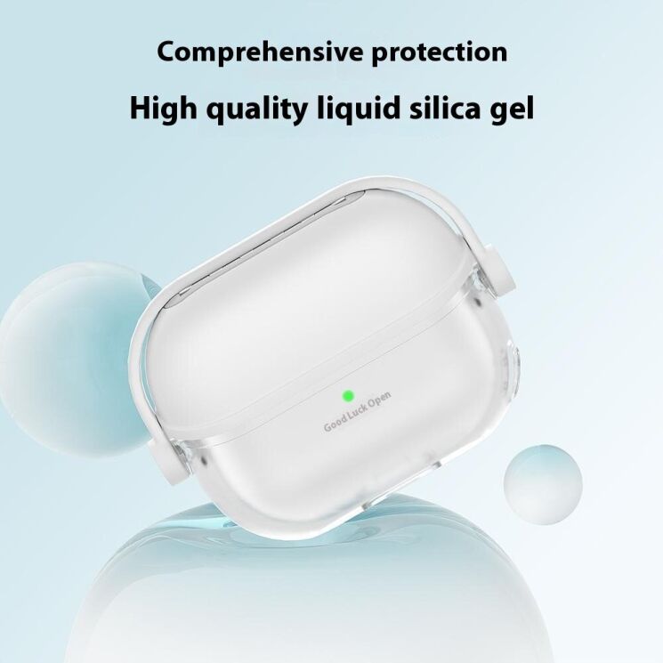Защитный чехол Deexe Revert Stand для Samsung Galaxy Buds 3 / Buds 3 Pro - White: фото 2 из 9