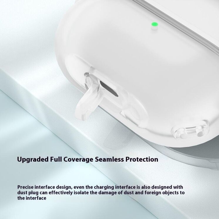 Защитный чехол Deexe Revert Stand для Samsung Galaxy Buds 3 / Buds 3 Pro - White: фото 5 из 9