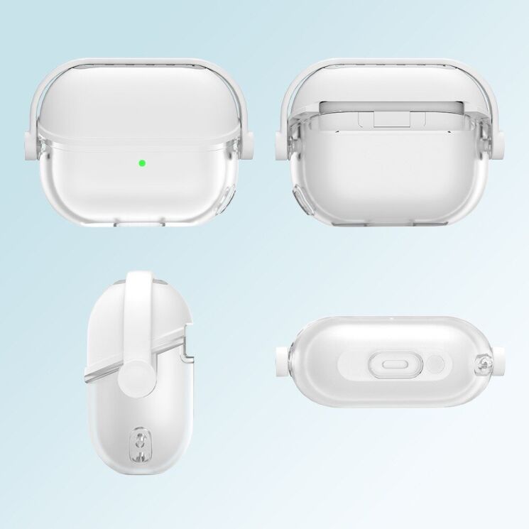 Защитный чехол Deexe Revert Stand для Samsung Galaxy Buds 3 / Buds 3 Pro - White: фото 8 из 9