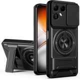Захисний чохол Deexe Ring Shield для TECNO Pova 8 - Black: фото 1 з 12