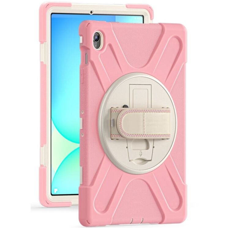 Защитный чехол Deexe Rotation Hybrid для Samsung Galaxy Tab S10 FE Plus - Pink: фото 1 из 14