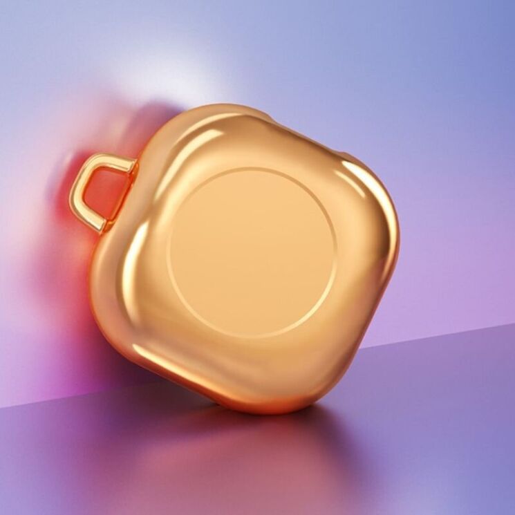 Захисний чохол Deexe Shiny Shell для Samsung Galaxy Buds Live / Buds Pro / Buds 2 / Buds 2 Pro / Buds FE - Rose Gold: фото 1 з 6