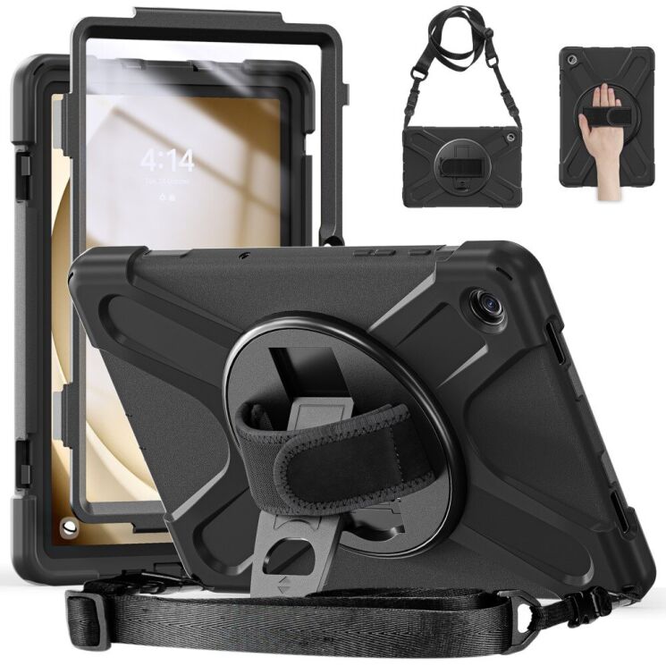 Защитный чехол Deexe Shockproof Case для Samsung Galaxy Tab A9 Plus (X210/216) - Black: фото 3 из 8