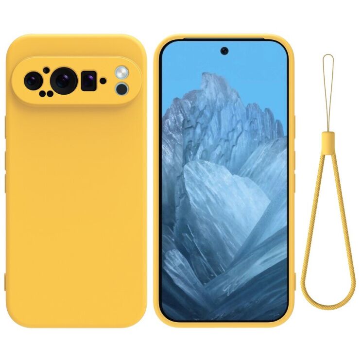 Защитный чехол Deexe Silicone Case для Google Pixel 9 Pro XL - Yellow: фото 1 из 8