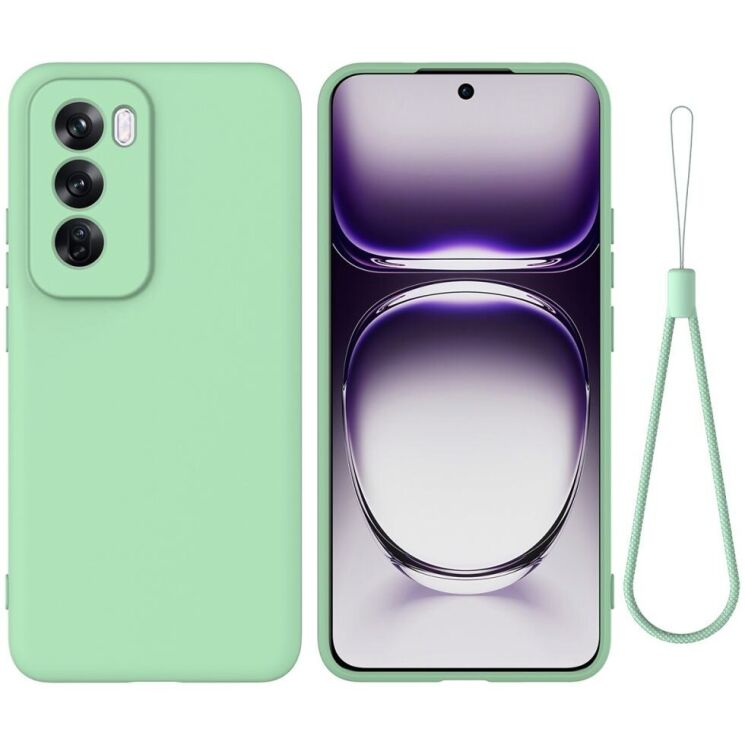 Захисний чохол Deexe Silicone Case для OPPO Reno 12 - Green: фото 1 з 8