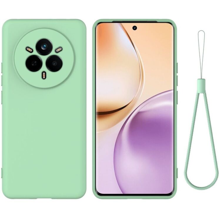 Защитный чехол Deexe Silicone Case для Realme 14 Pro Plus - Green: фото 1 из 8