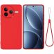 Захисний чохол Deexe Silicone Case для Xiaomi Poco F7 Pro - Red (378602R). Фото 1 з 8