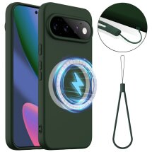 Защитный чехол Deexe Silicone Case with MagSafe для Google Pixel 11 Pro - Dark Green: фото 1 из 9