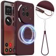 Защитный чехол Deexe Silicone Case with MagSafe для Nothing Phone (3a) Pro - Wine Red (377644WR)