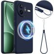 Захисний чохол Deexe Silicone Case with MagSafe для Xiaomi Poco F7 Ultra - Dark Blue (378737DB)