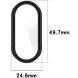 Захисний чохол Deexe Silicone Frame для Xiaomi Mi Smart Band 10 - Black (385500B). Фото 4 з 4