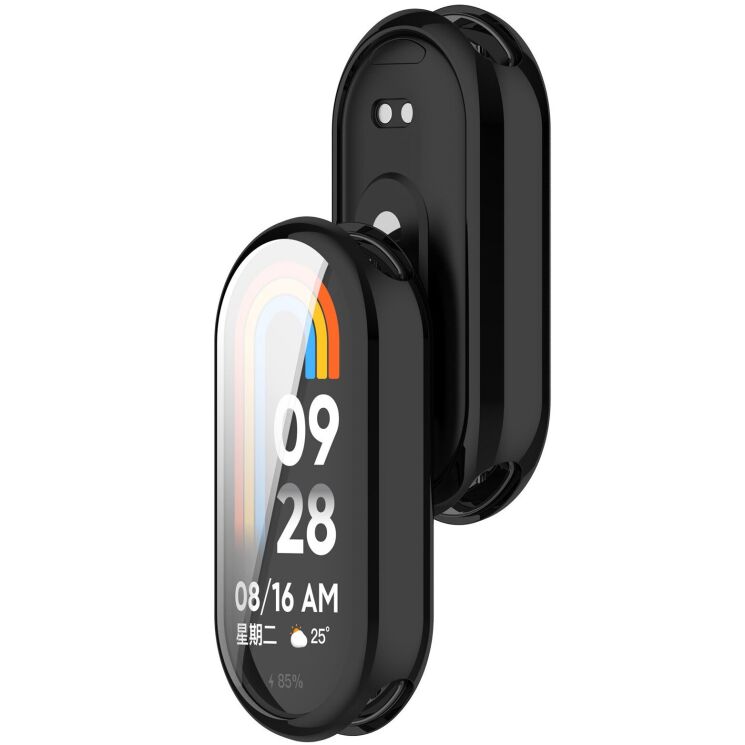 Захисний чохол Deexe Silicone Frame для Xiaomi Mi Smart Band 10 - Black: фото 3 з 4